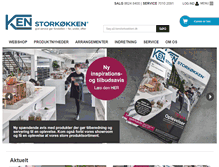 Tablet Screenshot of kenstorkoekken.dk